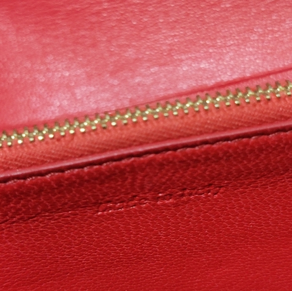 Celine vintage red foldover wallet - Picture 9 of 13